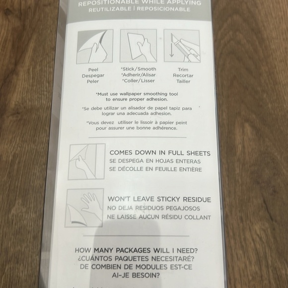 Peel and Stick White Barnwood Removable Wallpaper 20.5in x 16.5ft Lot of 2 Rolls - Picture 12 of 12